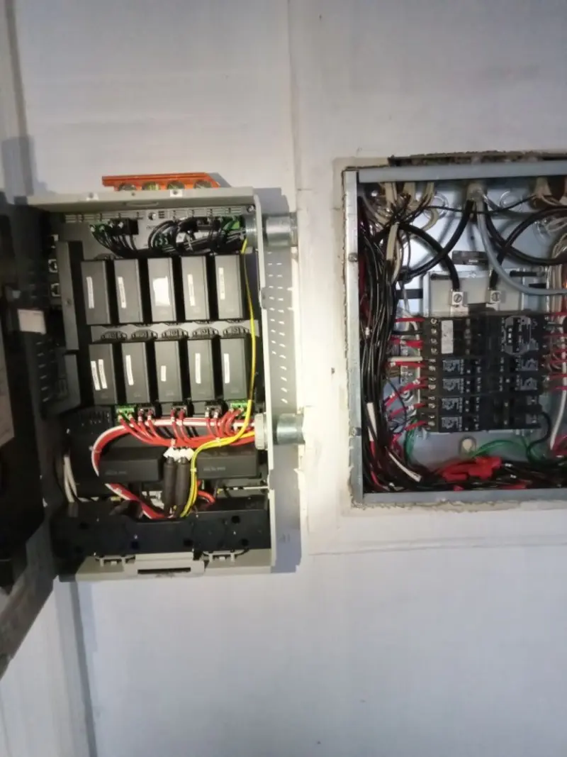 Electrical panel upgrade completed for Security Camera Wiring in Cross Plains